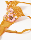 Tropical Print Padded Plunge Bra A-E