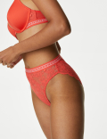 Cleo Lace High Waisted High Leg Knickers