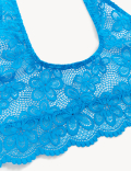 Cleo Rib & Lace Non Wired Crop Top