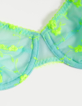 Emilia Embroidered Wired Balcony Bra