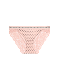 Alma Flock & Lace Bikini Knickers