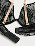 Helena Embroidered Wired Plunge Bra (A-E)