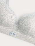 Juni Cotton Rib Non Wired Plunge Bra (A-E)