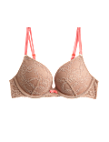 Ida Lace Wired Push-Up Plunge Bra (A-E)