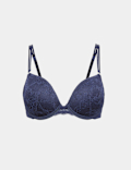 Ida Lace Wired Push-Up Plunge Bra (A-E)