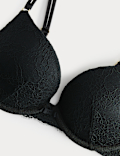 Ida Lace Wired Push-Up Plunge Bra (A-E)