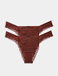 2 Pack Ida Lace Miami Knickers