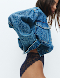2 Pack Ida Lace High Waisted High Leg Knickers