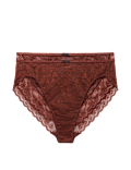 2 Pack Ida Lace High Waisted High Leg Knickers