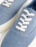Canvas Lace Up Pumps