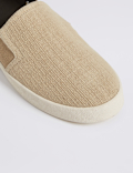 Canvas Slip-on Pump Shoes