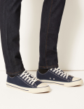 Canvas Lace-up Pumps