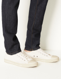 Canvas Lace-up Pumps