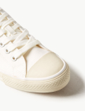 Canvas Lace-up Pumps