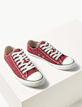 Canvas Lace-up Pumps