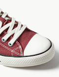 Canvas Lace-up Pumps