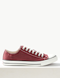 Canvas Lace-up Pumps