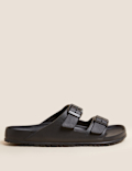 Buckle Slip-On Sandals