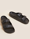 Buckle Slip-On Sandals