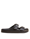 Buckle Slip-On Sandals