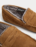 Suede Slippers with Freshfeet&trade;