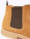 Suede Crepe Sole Chelsea Boots