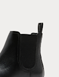 Leather Pull-On Chelsea Boots