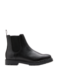 Leather Pull-On Chelsea Boots