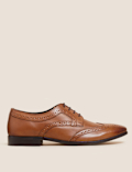 Leather Almond Toe Brogues
