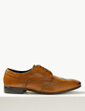 Leather Almond Toe Brogues