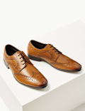 Leather Almond Toe Brogues