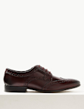 Leather Almond Toe Brogues