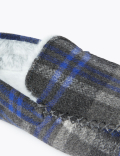 Checked Moccasin Slippers with Freshfeet™