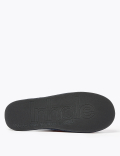 Checked Mule Slippers