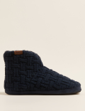 Cable Knit Slipper Boots