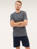 Pure Cotton Striped Pyjama Set