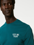 Pure Cotton Let Me Nap Slogan Pyjama Set