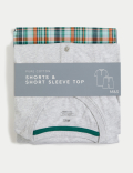 Pure Cotton Checked Pyjama Set