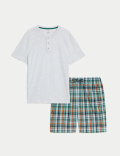 Pure Cotton Checked Pyjama Set