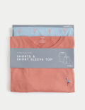 Pure Cotton Flamingo Print Pyjama Set