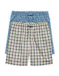2 Pack Pure Cotton Checked Pyjama Shorts