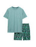 Pure Cotton Cactus Print Pyjama Set