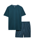 Pure Cotton Geometric Print Pyjama Set