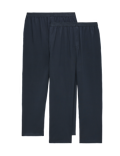 2 Pack Ultimate Cotton Rich Loungewear Bottoms