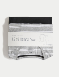 Pure Cotton Striped Pyjama Set