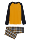 Pure Cotton Checked Pyjama Set
