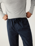 Pure Cotton Always Tired Slogan Pyjama Set