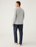 Pure Cotton Always Tired Slogan Pyjama Set