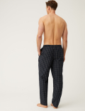 2pk Pure Cotton Checked Pyjama Bottoms