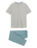 Pure Cotton Checked Pyjama Set